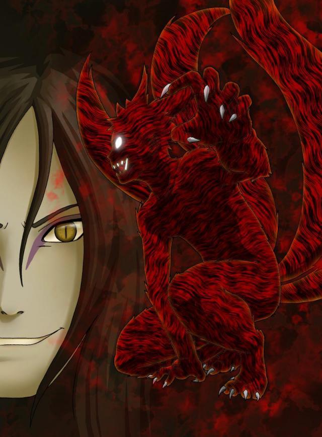 Naruto no Kitsune and Orochimaru the Sannin